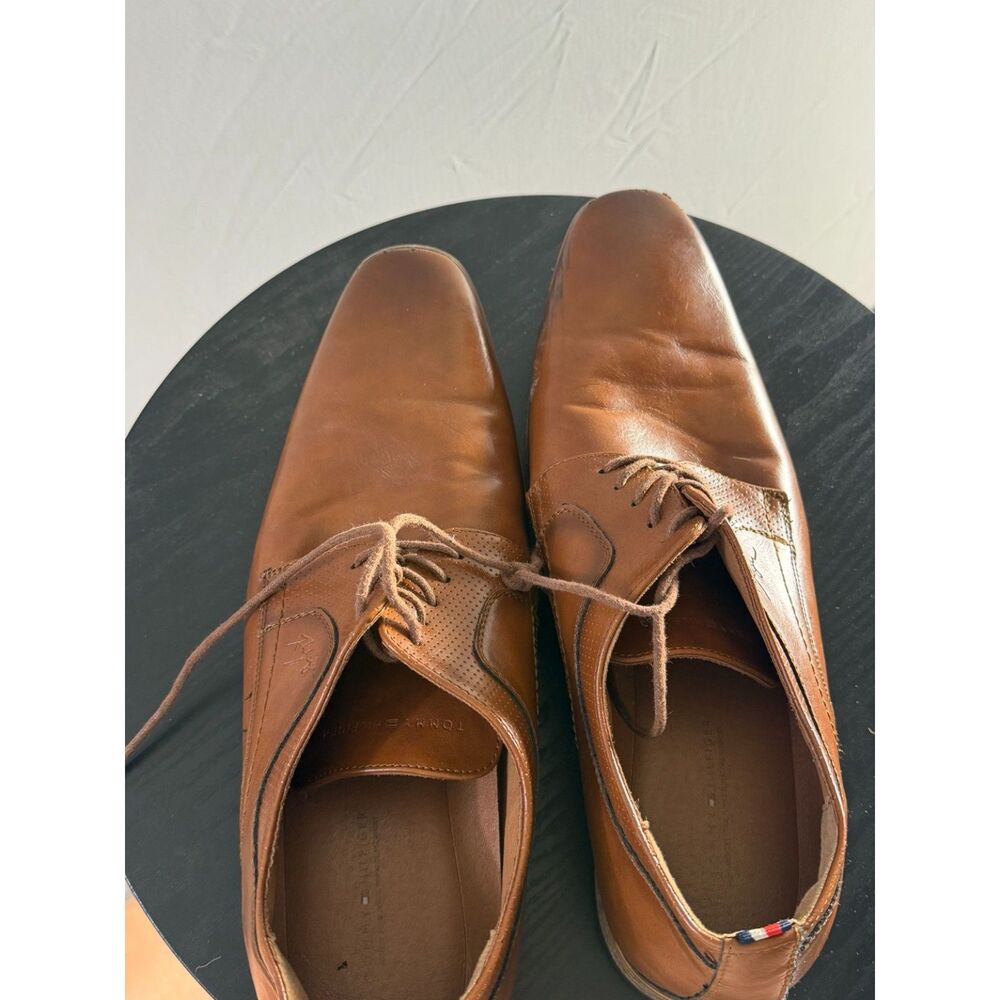 Tommy Hilfiger Soli Men’s Brown Oxford Dress Shoes Size 11.5 M Lace Up